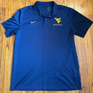 West Virginia Mountaineers Basketball Nike Polo